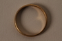 Gold ring with engraved initials and date owned by German Jewish refugee
