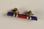 Red, white and blue ribbon bar for distinguished service awarded to a Jewish medical officer, 2nd Polish Corps
