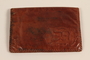FK monogrammed leather document case made by a Jewish Hungarian woman