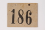 Numbered ID sign issued to a Jewish Austrian boy for the Kindertransport