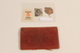 Dark red leather wallet used by a Polish Army officer to hold military ID