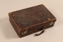 Small leather suitcase used by a Hungarian Jewish family while living in hiding