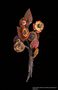Bouquet of leather flowers made by an inmate at Bergen Belsen