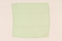 Green handkerchief with pink KS monogram carried by a Kindertransport refugee