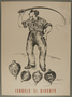 Poster of a Jewish man whipping tops with faces of Allied leaders