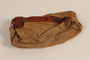 Small zippered pouch with leather trim brought to the US by a German Jewish refugee