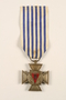 Croix du Prisonnier Politique de la Guerre 1940-1945 medal with ribbon, 2 stars, awarded to a Belgian resistance fighter