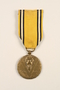 Commemorative Medal of the War 1940-1945 medal and ribbon awarded to a Belgian resistance fighter