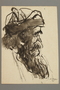 Portrait of a bearded partisan, drawn by Alexander Bogen