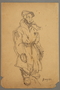 Drawing by Alexander Bogen of a man wearing a six-pointed star