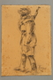 Drawing by Alexander Bogen of a female partisan