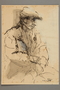 Drawing by Alexander Bogen of an old man wearing a six-pointed star