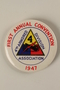 Convention button for the first US Army 4th Armored Division reunion