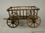 Small, hand drawn wooden wagon used by a Sinti family