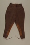 Brown riding breeches owned by a German Jewish businessman in Shanghai