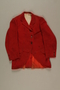 Red hunt jacket owned by a German Jewish businessman in Shanghai
