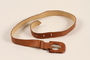 Tan leather belt owned by a German Jewish businessman in Shanghai