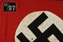 Nazi flag from taken from Dachau and signed by over 50 US soldiers