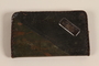 Monogrammed black and tan laced leather wallet used by a German Jewish refugee