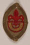 World Scout badge with a fleur-de-lis and star worn by a Jewish refugee in Shanghai