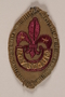World Scout badge with a fleur-de-lis and star worn by a Jewish refugee in Shanghai