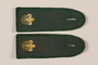 Rover Boy Scout set of green epaulets with fleur-de-lis worn by a Jewish refugee