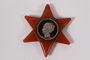 Star of David pin made from a Dutch coin worn to protest the German occupation and persecution of the Jews