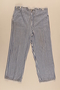 Concentration camp uniform pants worn by a Romanian Jewish inmate at Buchenwald
