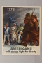 US propaganda poster depicting World War II and Revolutionary War soldiers