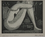 Plate 18, Herbert Sandberg series, Der Weg: sleeping nude goddess and a homeless man