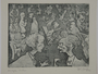 Plate 21, Herbert Sandberg series, Der Weg: cafe crowded with arguing artists