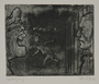 Plate 44, Herbert Sandberg series, Der Weg: closeup of a guard yelling at a new prisoner