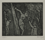 Plate 48, Herbert Sandberg series, Der Weg: inmates hung by their arms from trees