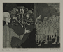 Plate 61, Herbert Sandberg series, Der Weg: local Germans made to view inmate corpses