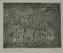 Plate 67, Herbert Sandberg series, Der Weg: man offering handbills to a line of men and women