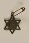 Star of David pendant with a prisoner number made by a former concentration camp inmate