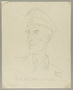 Leo Haas sketch of SS labor camp guard Schrader