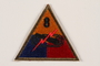 US Army 8th Armored Division shoulder sleeve patch with tank, gun, and red lightning bolt