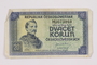 Republic of Czechoslovakia, 20 korun note, acquired by a war crimes trials court reporter