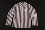 Concentration camp uniform jacket worn by a non-Jewish doctor/resistance member