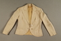 Woman’s white cloth tailored jacket owned by a Jewish refugee during her escape from Vienna