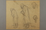 Studies of an old man with a beard, drawn by Alexander Bogen