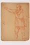 Drawing by Alexander Bogen of a partisan gesturing with his right arm
