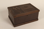 Engraved wooden box presented to a Lieutenant General of the SS by his troops
