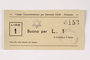 Cremona concentration camp scrip, 1 Lire note with a Star of David stamp