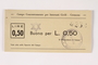 Cremona concentration camp scrip, 0.50 Lire note with a Star of David Stamp