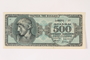 German issued Greek currency, 500 million Drachmai note