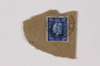 canceled British postage stamp acquired by a German Jewish refugee