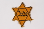 Star of David badge printed Jude owned by a Czech Jewish survivor