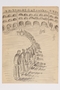 Postwar sketch of inmates in a food line inscribed to a Czech Jewish survivor